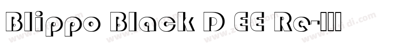 Blippo Black D EE Re字体转换